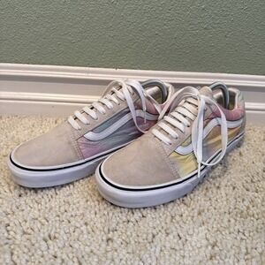 Vans Aura Shift Old Skool Vans Size 9.5 Men's /11 Women's Rainbow Skater Surf